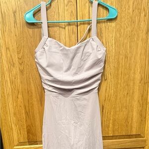 HALARA NWT Adjustable Back Midi Dress Lavender Gray